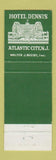 Matchbook Cover - Hotel Dennis Atlantic City NJ