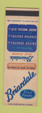 Matchbook Cover - Briardale Foods Grocery Des Moines Los Angeles San Francisco