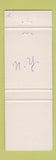 Matchbook Cover - O'Henry's Steak House Greenwich Vilalge New York City WEAR