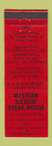 Matchbook Cover - Western Sizzlin' Steak House Fort Walton Beach Panama City FL