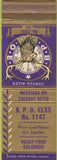 Matchbook Cover - Matchbook Cover Elks Club Rocky Ford CO