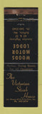 Matchbook Cover - Victorian Steak House Woods Motel Buffalo MO WEAR