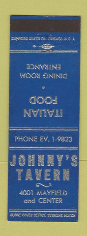 Matchbook Cover - Johnny's Tavern Italian South Euclid OH