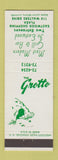 Matchbook Cover - The Grotto Syracuse NY