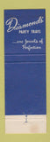 Matchbook Cover - Diamond's Restaurants Cleveland? OH