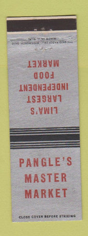 Matchbook Cover - Pangle's Master Market Grocery Lima OH