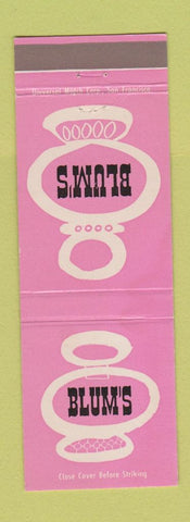 Matchbook Cover - Blum's San Francisco Palo Alto Carmel San Jose Pasadena CA