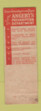 Matchbook Cover - Angert's Cut Rate Drug Brooklyn NY