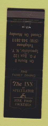 Matchbook Cover - Inn at Speculator NY