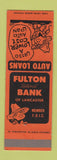 Matchbook Cover - Fulton National Bank Lancaster PA