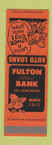 Matchbook Cover - Fulton National Bank Lancaster PA