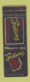 Matchbook Cover - Fellenz Coal and Dock WEAR