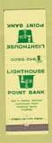 Matchbook Cover - Lighthouse Point Bank Pompano Beach FL