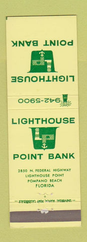 Matchbook Cover - Lighthouse Point Bank Pompano Beach FL