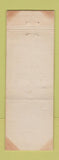 Matchbook Cover - The Snack Bar Greenfield MA WEAR DD Bean