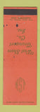 Matchbook Cover - West Shore Transport Trucking Hammond IN Chicago