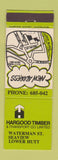 Matchbook Cover - Hargood Timber Seaview Lower Hutt New Zealand