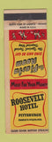 Matchbook Cover - Roosevelt Hotel Pittsburgh PA Fiesta Room