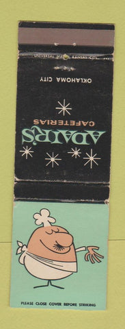 Matchbook Cover - Adair's Cafeteria Okahoma City OK WEAR