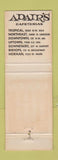 Matchbook Cover - Adair's Cafeteria Okahoma City OK WEAR