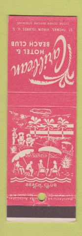 Matchbook Cover - Caribbean Hotel Beach Club St Thomas Virgin Islands
