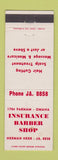 Matchbook Cover - Insurance Barber Shop Omaha NE