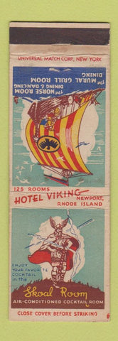 Matchbook Cover - Hotel Viking Newport RI Skoal Room WEAR