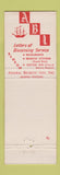 Matchbook Cover - Admiral Benbow Inn Memphis TN CHAIN