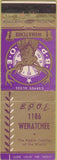 Matchbook Cover - Matchbook Cover Elks Club Wanatchee WA
