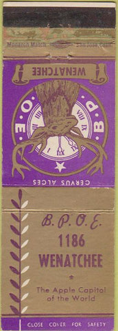 Matchbook Cover - Matchbook Cover Elks Club Wanatchee WA