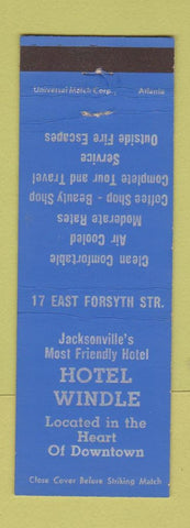 Matchbook Cover - Hotel Windle Jacksonville FL