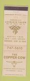 Matchbook Cover - The Copper Cow Restaurant Dallas TX
