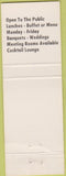 Matchbook Cover - Matchbook Cover Elks Club Napa CA