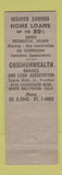 Matchbook Cover - Wommonwealth Savings Nort Hollywood CA