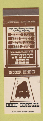 Matchbook Cover - Beef Corral Restaurants CHAINS