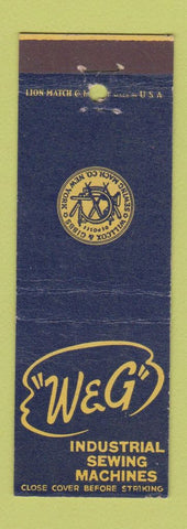 Matchbook Cover - Wilcox and Gibbs Sewing Machines New York City