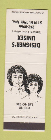 Matchbook Cover - Designer's Unisex Hair Salon