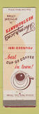 Matchbook Cover - Thompson's Restaurants