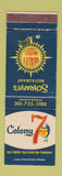 Matchbook Cover - Colony 7 Schrafft's Quality Motels
