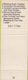 Matchbook Cover - Matchbook Cover Elks Club Santa Ana CA