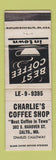 Matchbook Cover - Charlie's Coffee Shop Baltimore MD WEAR