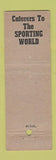 Matchbook Cover - Harry Stevens Concessions Baseball