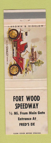 Matchbook Cover - Fort Wood Speedway Auto Racing STAINED
