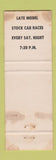 Matchbook Cover - Fort Wood Speedway Auto Racing STAINED