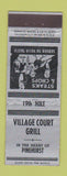 Matchbook Cover - Village Court Grill Pinehurst NC? ADVANCE