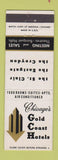 Matchbook Cover - Gold Coast Hotels Chicago IL St Clair Eastgate Croydon