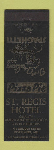 Matchbook Cover - St Regis Hotel Portland ME