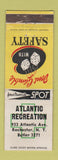 Matchbook Cover - Atlantic Recreation Rochester NY bowling? WEAR