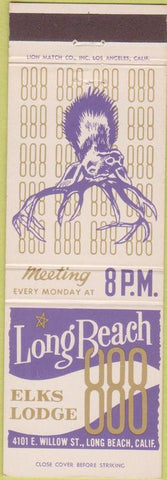 Matchbook Cover - Matchbook Cover Elks Club Long Beach CA