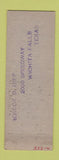 Matchbook Cover - EH & J Davis Men's Clothes Wichita Falls TX